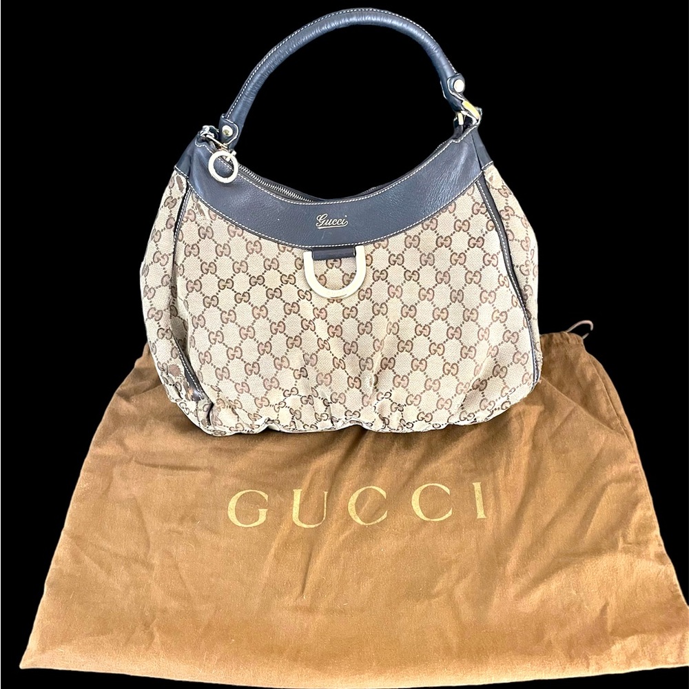 Gucci GG Abbey Canvas Shoulder Bag